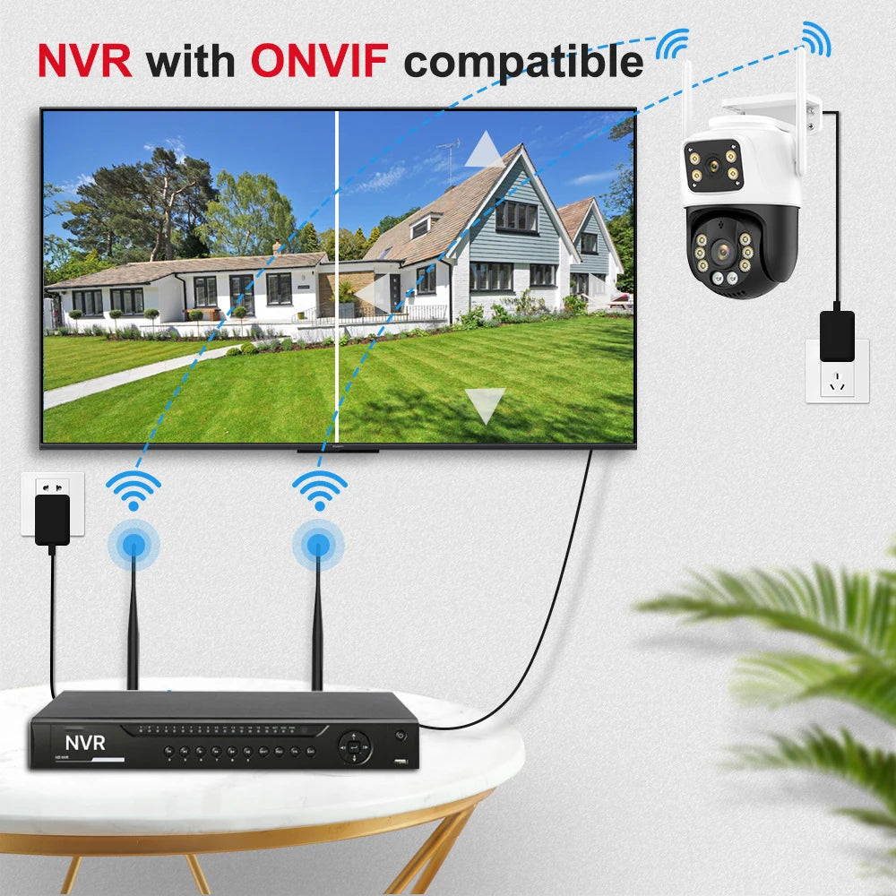 360° Dual-Lens 4K WiFi Security Camera