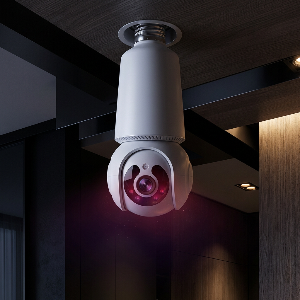 360° WiFi Light Bulb Security Camera