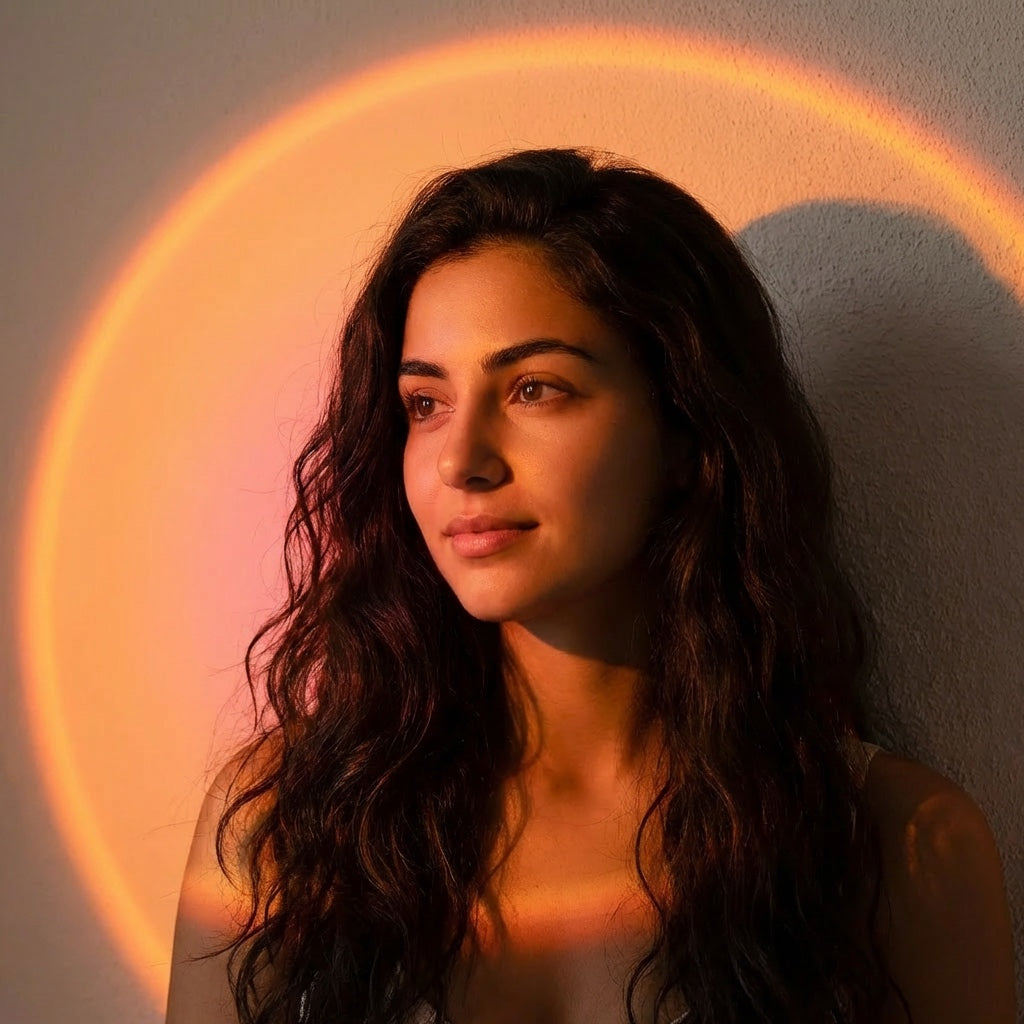 Sunset Lamp Projector — 16-Color LED Mood Light