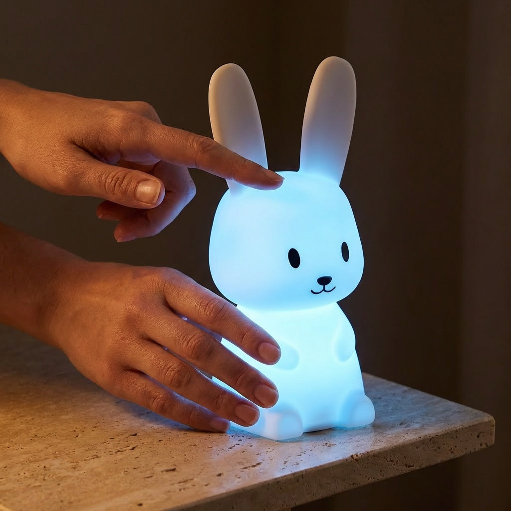 Cute Cat Night Light — Color-Changing Silicone Lamp